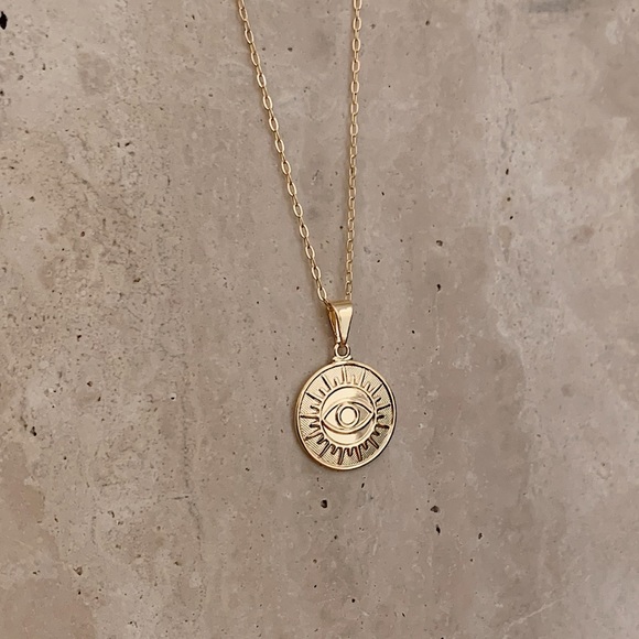 Evil Eye Necklace | 18k Gold Filled - Picture 2 of 5